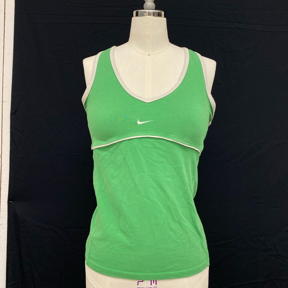 Green Nike tank top